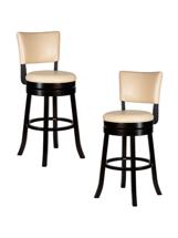 Стул полубарный DOBRIN Набор 2 шт Вращающийся полубарный стул DOBRIN JOHN COUNTER, капучино, кремовый арт. LMU-4090-N_TR_EL-cream