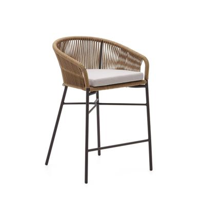 Стул полубарный La Forma (ех Julia Grup) Веревочный полубарный стул Yanet бежевого цвета 65 см арт. 114296