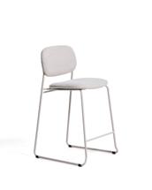 Стул полубарный La Forma (ех Julia Grup) Полубарный стул Meli из бежевой синели с металлическими ножками, 65 см арт. 497136