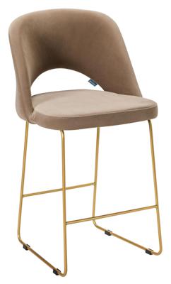 Стул полубарный R-Home Стул полубар Lars Diag beige/Линк золото арт. 410120136h_Diag beige_золото_ПБ