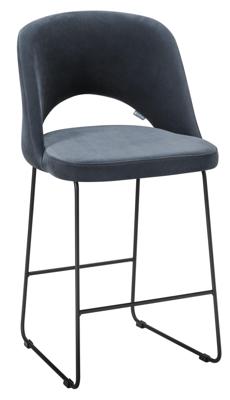 Стул полубарный R-Home Стул полубар Lars Diag grey/Линк арт. 410120145h_Diag grey_черн_ПБ