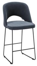 Стул полубарный R-Home Стул полубар Lars Diag grey/Линк арт. 410120145h_Diag grey_черн_ПБ
