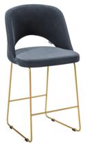 Стул полубарный R-Home Стул полубар Lars Diag grey/Линк золото арт. 410120146h_Diag grey_золото_ПБ