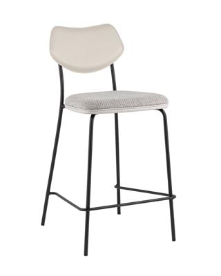 Стул полубарный Stool Group Стул полубарный Casey серый с серой экокожей арт. УТ000039577