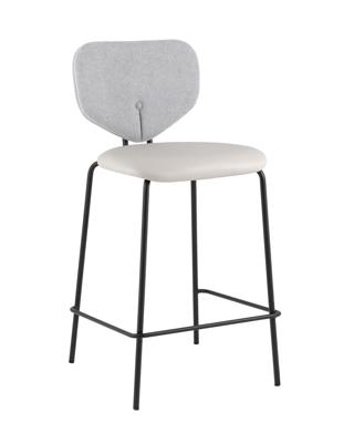 Стул полубарный Stool Group Стул полубарный Masey серый с серой экокожей арт. УТ000039583