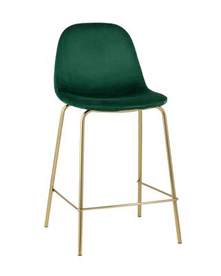 Стул полубарный Stool Group Стул полубарный Валенсия велюр зеленый золотые ножки арт. УТ000004427