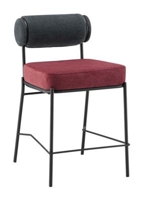 Стул полубарный Stool Group Стул полубарный Ponpoun тёмно-серый бордо арт. УТ000040470