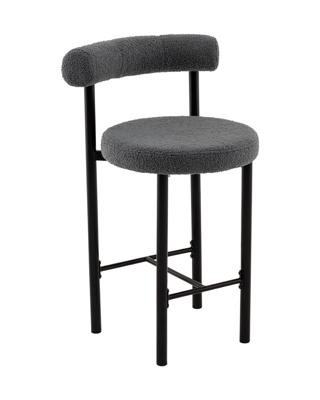 Стул полубарный Stool Group Стул полубарный Флорео букле темно-серый арт. УТ000041331