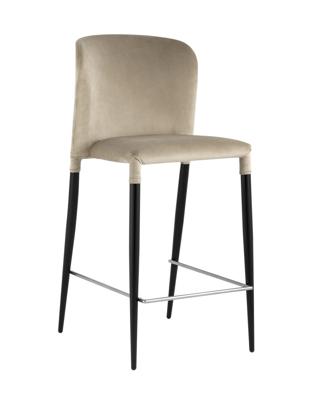 Стул полубарный Stool Group Стул полубарный Лори велюр бежевый арт. УТ000035315
