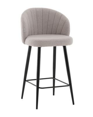 Стул полубарный Stool Group Стул полубарный Ханнингем букле светло-серый арт. УТ000041700