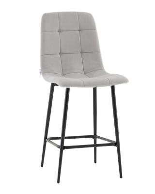 Стул полубарный Stool Group Стул полубарный Одди велюр светло-серый арт. УТ000041432