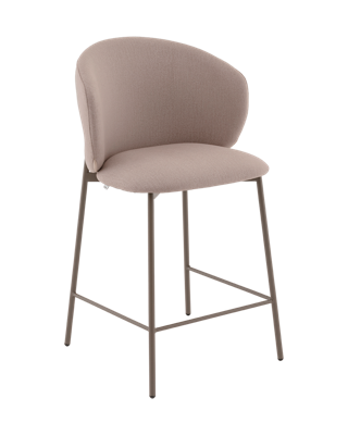 Стул полубарный Stool Group Стул полубарный Блейз велюр бежевый, каркас бежево-серый арт. УТ000041394
