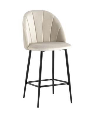 Стул полубарный Stool Group Стул полубарный Логан велюр бежевый арт. УТ000035469