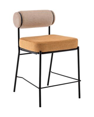 Стул полубарный Stool Group Стул полубарный Ponpoun бежевый терракотовый арт. УТ000040468