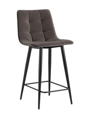 Стул полубарный Stool Group Стул полубарный Джанго велюр пепельно-серый высота сиденья 60 см арт. УТ000036033