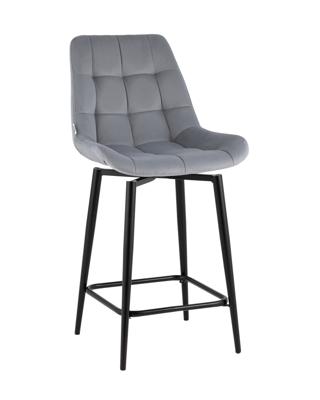 Стул полубарный Stool Group Стул полубарный Флекс с поворотным механизмом велюр велютто серый арт. УТ000040029