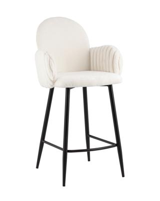 Стул полубарный Stool Group Стул полубарный Wave Stripes букле белый арт. УТ000039363