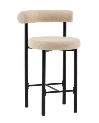 Стул полубарный Stool Group Стул полубарный Флорео букле бежевый арт. УТ000041333
