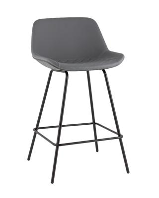 Стул полубарный Stool Group Стул полубарный Деймон экокожа серый арт. УТ000042638
