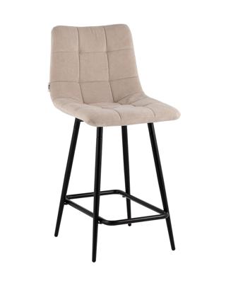 Стул полубарный Stool Group Стул Одди Original полубарный велюр серо-бежевый арт. УТ000042861