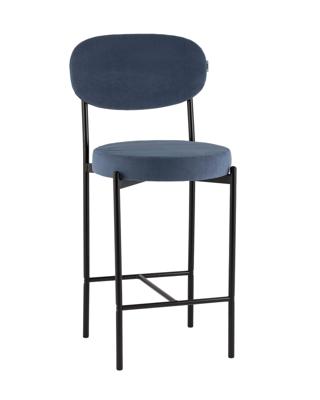 Стул полубарный Stool Group Стул Бриф Original N полубарный велюр пыльно-синий арт. УТ000043237
