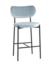 Стул полубарный Stool Group Стул полубарный Барбара велюр серо-голубой арт. УТ000028060