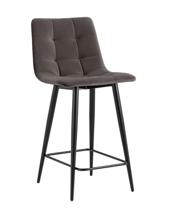 Стул полубарный Stool Group Стул полубарный Джанго велюр пепельно-серый высота сиденья 60 см арт. УТ000036033