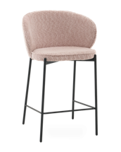 Стул полубарный Stool Group Стул полубарный Тисдейл букле розово-персиковый арт. УТ000041694