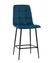 Стул полубарный Stool Group Стул полубарный Одди велюр синий арт. УТ000041434