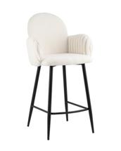 Стул полубарный Stool Group Стул полубарный Wave Stripes букле белый арт. УТ000039363