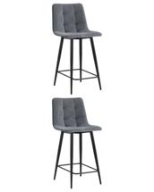Стул полубарный Stool Group Стул полубарный Джанго велюр тёмно-серый 2 шт. арт. УТ000038506