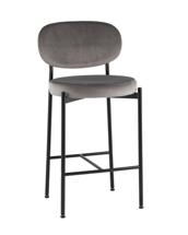 Стул полубарный Stool Group Стул полубарный Бриф VD велюр серый арт. УТ000042504