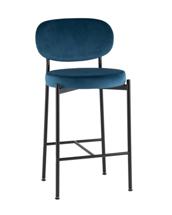 Стул полубарный Stool Group Стул полубарный Бриф VD велюр синий арт. УТ000042506