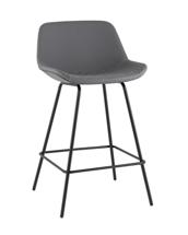 Стул полубарный Stool Group Стул полубарный Деймон экокожа серый арт. УТ000042638