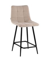 Стул полубарный Stool Group Стул Одди Original полубарный велюр серо-бежевый арт. УТ000042861