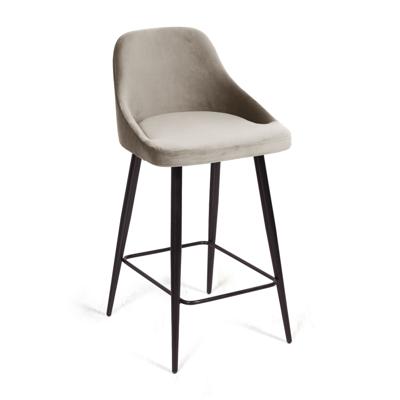 Стул полубарный Top concept Стул полубарный Дуглас, бархат пепельно-бежевый 25 арт. 21857