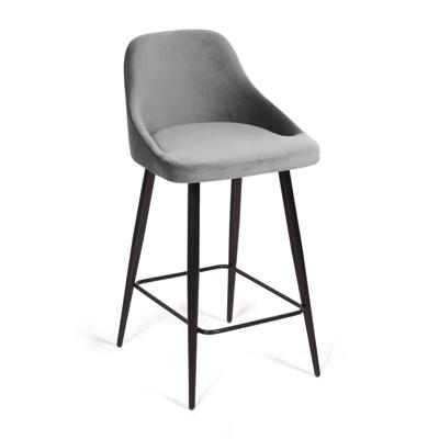 Стул полубарный Top concept Стул полубарный Дуглас, бархат светло-серый 26 арт. 21858