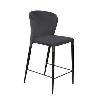 Стул полубарный Top concept Стул полубарный Альберт, бархат серый 27 /опора конус арт. 0000003844400000036177000000399