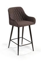 Стул полубарный Top concept Стул полубарный Robert, бархат антрацит 14 арт. 76779