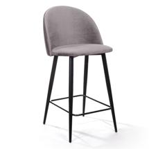 Стул полубарный Top concept Стул полубарный Thomas, бархат светло-серый 26 арт. 77987