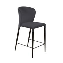 Стул полубарный Top concept Стул полубарный Albert, бархат серый 27 /опора конус арт. 0000003844400000036177000000399