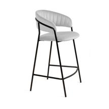 Стул полубарный Top concept Стул полубарный Kelly, бархат светло-серый 04 арт. 27378