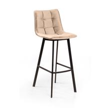 Стул полубарный Top concept Стул полубарный Уно, бархат бежевый 5 / чёрный профиль арт. 76945