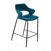 Стул полубарный Top concept Стул полубарный Вудди, бархат сине-зеленый арт. 2001000001002