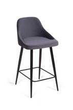 Стул полубарный Top concept Стул полубарный Дуглас, бархат серый 27 арт. 21854