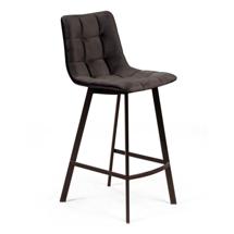 Стул полубарный Top concept Стул полубарный Уно, бархат антрацит 14 / чёрный профиль арт. 74979