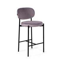 Стул полубарный Top concept Стул полубарный Мейсон, бархат серый 27 арт. 0000004701500000036177000001237