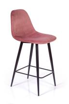 Стул полубарный Top concept Стул полубарный Тед, бархат пудровый 15 /опора конус арт. 21722