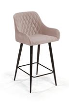 Стул полубарный Top concept Стул полубарный Роберт поворотный 360 градусов, бархат пепельно-бежевый 25 арт. 21870