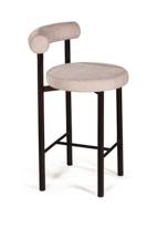 Стул полубарный Top concept Стул полубарный Бигги, шенилл Puffy beige / опоры черные арт. 23479